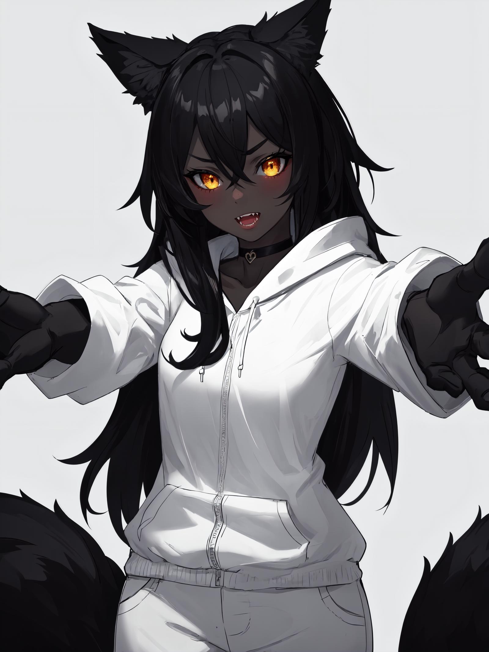 Hellhound (Monster Girl Encyclopedia) MGE LoRA image by Manityro