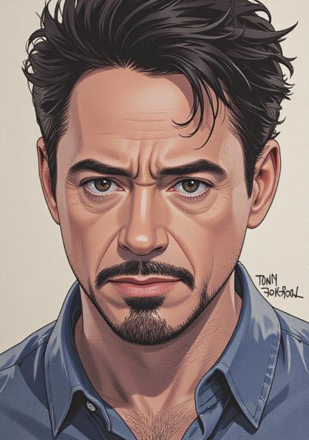 Tony Stark(Robert Downey Jr) Flux v1.0