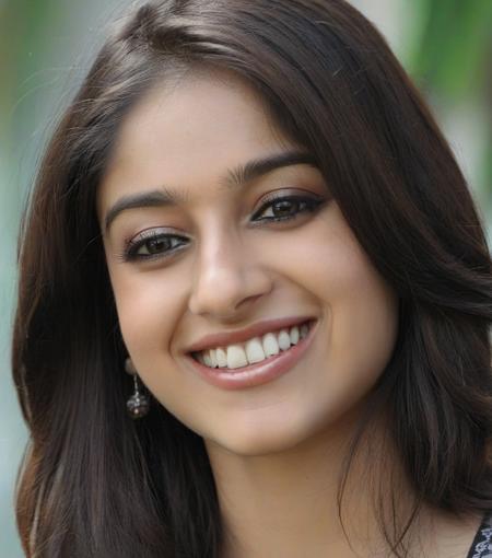 close up headshot photo of a 25_year old woman, smiling,icruz