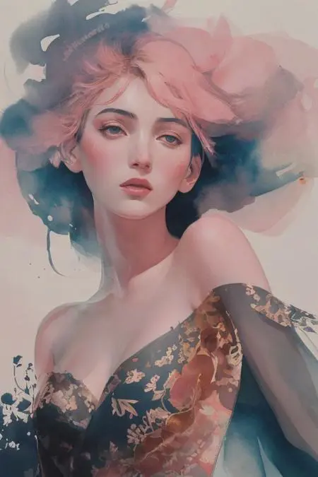 Women Watercolor Portrait v.1 - LORA