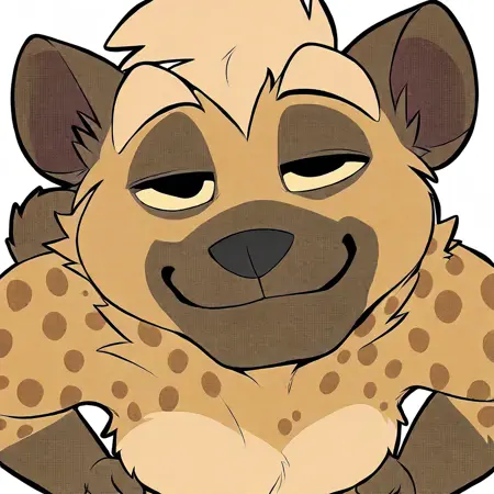 Spotted Hyena (Telegram Sticker Character) [IL]