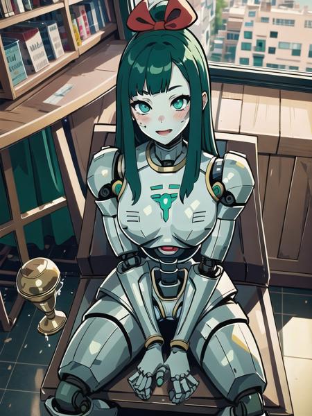 1girl, robotic, green eyes, necron, long green hair, sitting on chair, spread legs, from above, spread legs, (((lewd))), blush, ((pussy)), ahegao,
<lora:necron_girl_v1:0.75>, (masterpiece:1.4, best quality:1.4), ultra-detailed, illustration, (high resolution), Best background details, (Best character details:1.3)