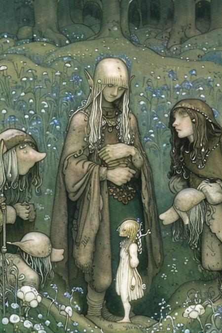 John Bauer Style - Swedish painter and illustrator SD1.5 v1.0