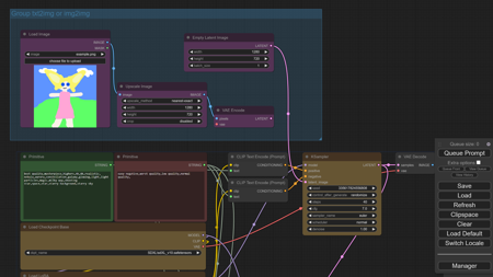 txt2img+img2img+ControlNet Base+Lora+Refiner+Upscale FusionDraw9257_Workflow_SDXL v3.0