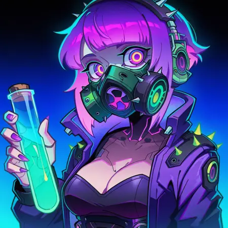 Neon Colorful Unique Artstyle - by gisa