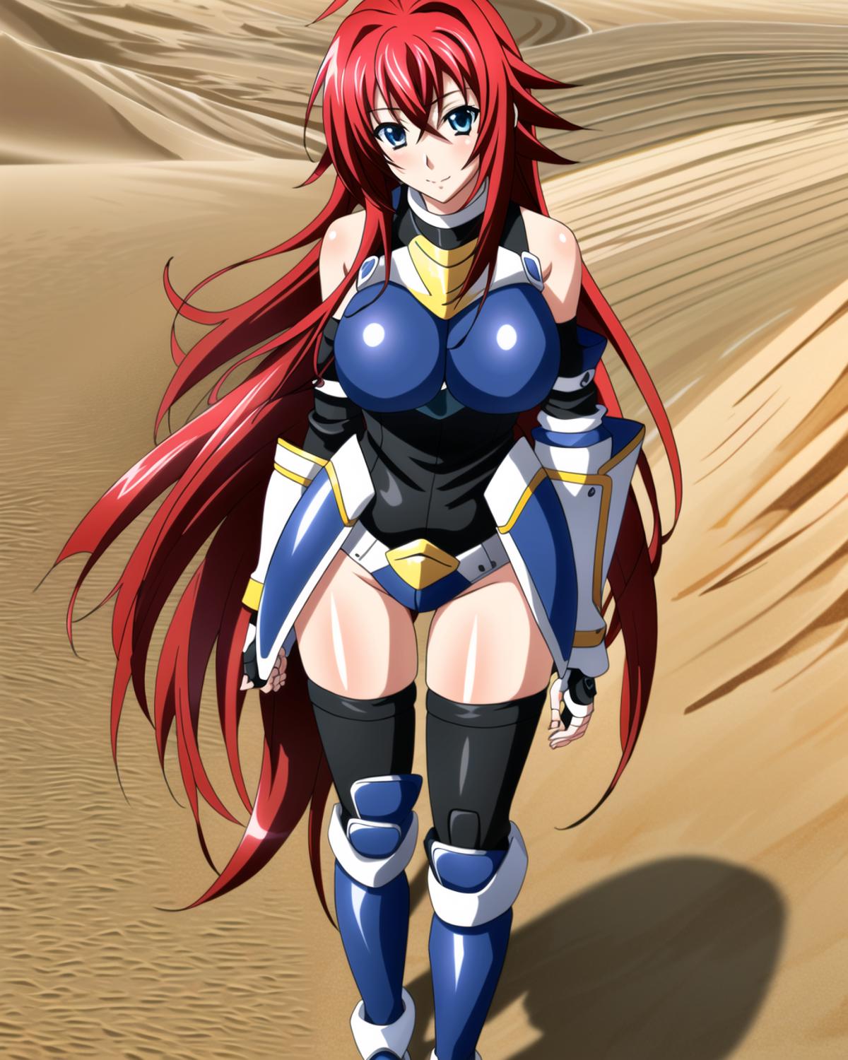 Raynare, High School DXD anime character in a, Stable Diffusion