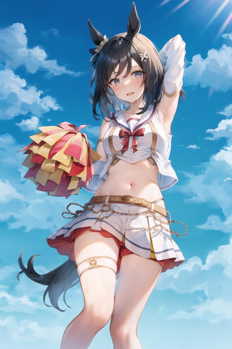 RUN&WIN cheerleader costume from Umamusume ウマ娘 image by kazanesou434