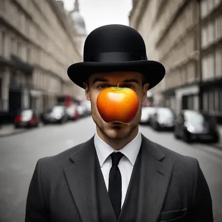 SDXL Man Apple Face