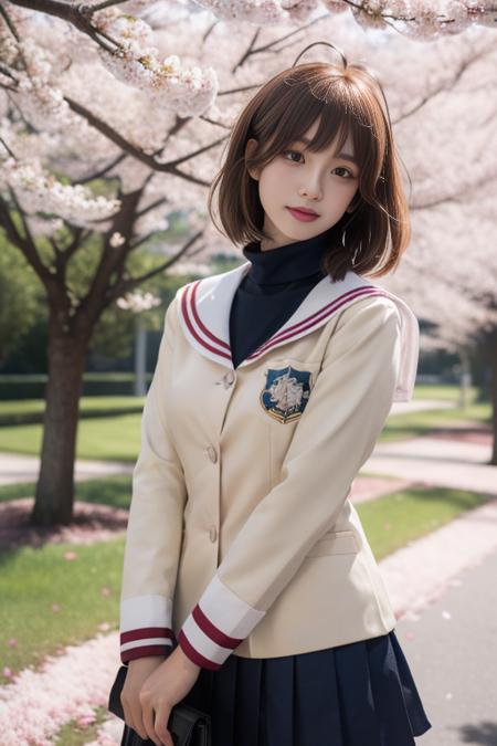 furukawa nagisa, hikarizaka private high school uniform,