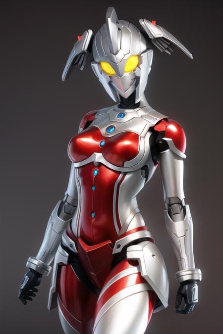 Best quality, masterpiece,
1girl, <lora:Marie:0.65>, UltraMarie, armor, glowing, glowing_eyes, helmet, mecha, robot, twintails, yellow_eyes, realistic, (medium breasts:1.1), solo,