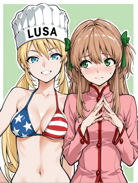 Monica and Tsukino 月乃 / Yakitate!! Japan 焼きたて!!ジャぱん