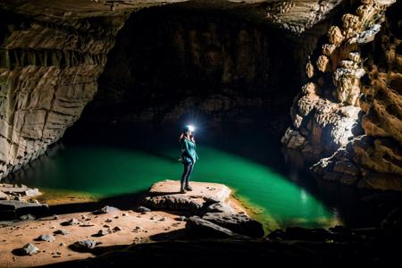 <lora:sondoong-000010:0.7>, cave, sondoong, forest, plant, ((from above)), 
1girl, a stunning photo with beautiful saturation, ultra high res,(realistic:1.4)),deep shadow,(best quality, masterpiece), pale skin, dimly lit, shade, flustered, blush, highly detailed, ((full body:1.1)), skinny, BREAK depth of field, film grain, wrinkled skin, looking at viewer, knee,  warm smile, ((cave adventure costume)),, (masterpiece,best quality:1.5)