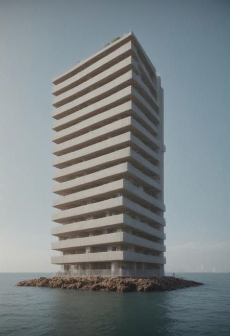 ((A CASTAL, A BUILDING, Moat Cailin)), HIGH-RISE  building tilted and floated on the sea,  
(Large Files, Ultra Realistic, 8K, 16k, FHD, HD, VFX, Perfect, Photography, composition, Architecture Sales Photography, Architecture Competition, Ultra High Resolution, Cinematography, High Resolution Image:1.1), (dramatic lighting, direct sunlight, ray tracing, clear shadow:1.2), (magnificent , Abstract Expressionism but extremely beautiful:1.4), (Cyberpunk style scenery, neon, dystopian, futuristic, vibrant, reminiscent of cyberpunk genre, brown and dark blue hue:1.5), [:skyscraper|building|viaduct|aircraft|robot|future city|space station|MRT|park|neon sign_urban landscape::0.85], [:traffic|windows|railing|stair|balcony|terrace|crowd|Sidewalk|vehicle|trees|equipment| detailed signal_details:0.7], [:marble|granite|lbrick|tile|metal|concrete|glass|foliage_material texture:0.7], (real landscape:1.1), (blurred background:1.0), [buildings|BREAK|trees|BREAK|Crowd|buildings|BREAK|trees|BREAK|Crowd|buildings|BREAK|trees|BREAK|Crowd:0.7], [(background, more_details:0.3) 
vertical, frames, island, great lighting, shadowrun_character, shadowrun_dungeon, shadowrun_surface, shadowrun_dungeon_party, shadowrun_party, cyberpunk, netrunner, enforcer, shaman, oni, courier, neo-aztec, high-tech lowlife, masculine, feminine
