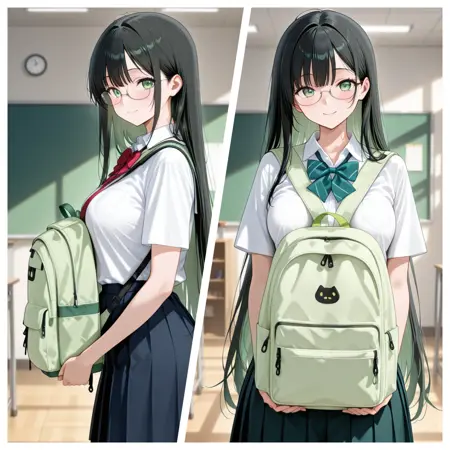 Wear the backpack on chest/front