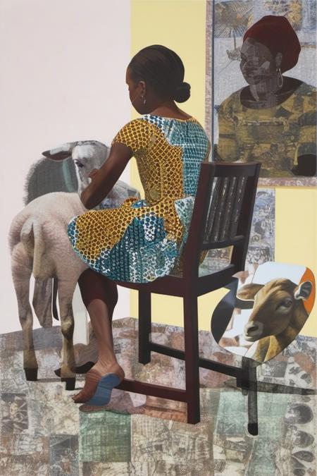 Illustration of Njideka Akunyili Crosby v1.0