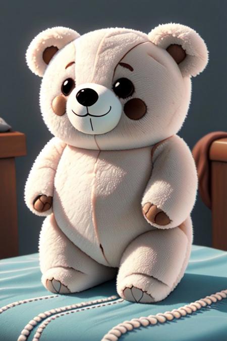 cute bear, fluffy, toy, bear, bear doll, doll,clear skin,small,sd style,