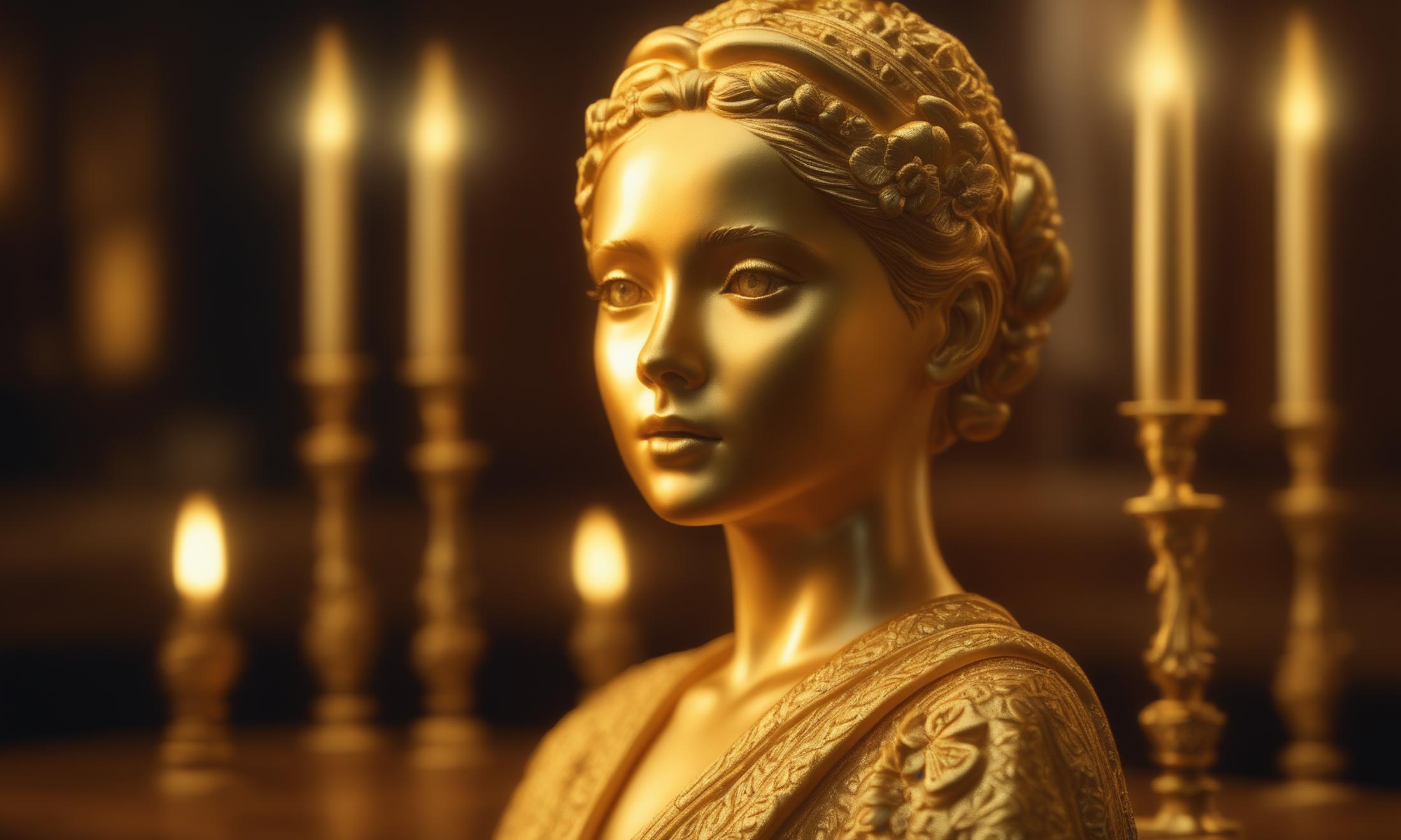 XL Realistic gold carving art style image by comingdemon