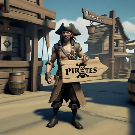 SDXL - Sea of Thieves (3D Render Style)