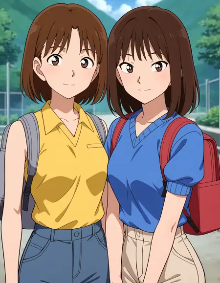 Female College Student A&B 女子大生A&B / Detective Conan 名探偵コナン Episode201 - Illustrious 2girls Lora