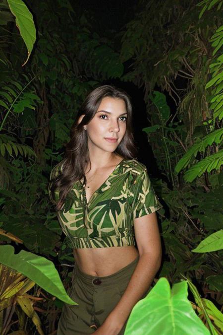 deep forest  jungle leaves and fireflies,medium shoot, twitter pfp, arafed woman posing for a picture, in a jungle environment, promotional images, beautiful female, (Masterpiece)