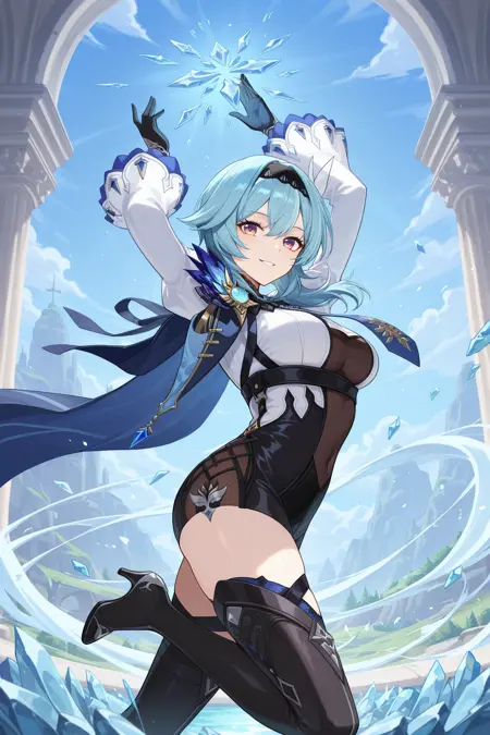 Eula Lawrence エウルア | Genshin Impact | ILLUSTRIOUS