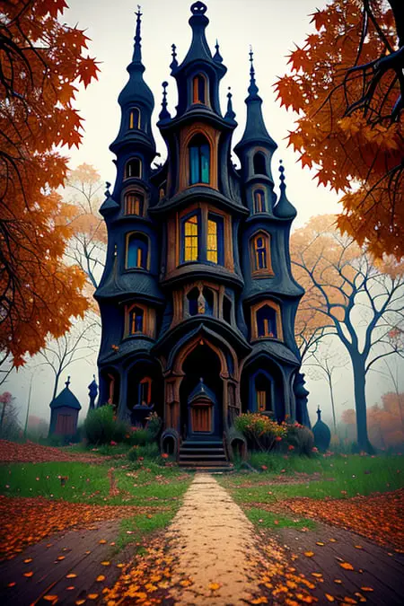 Goth Building Style - Lord of The Rings style house, castle or landscape (gothbuilding)