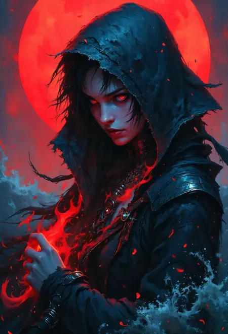 Emberveil | semi-realistic digital painting