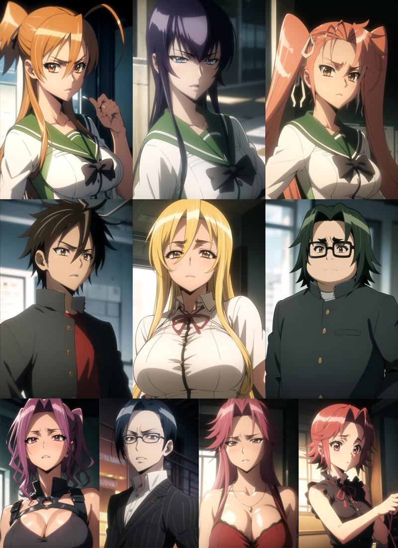 Highschool of the Dead (style + characters) - v0.4, Stable Diffusion LoRA