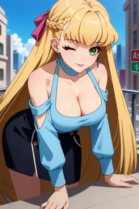 Theresa Griebel/テレーゼ・グリーベル (World Dai Star) SDXL LoRA [Pony Diffusion]