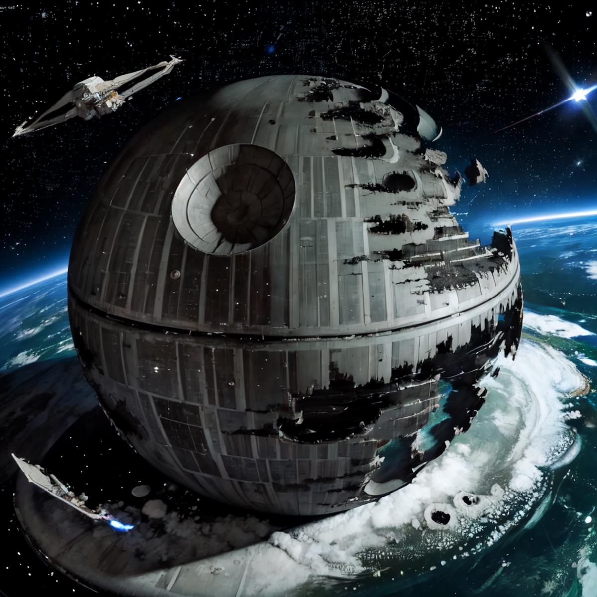 Death Star | Architecture LoRA | Cabal Collab image by FallenIncursio
