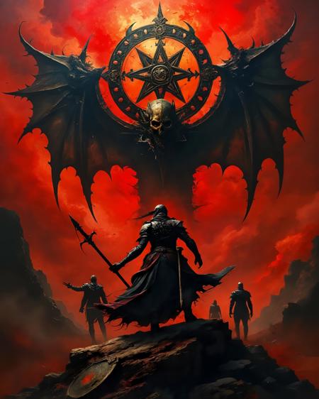 Dark Surrealism Fantasy Style: Harbingers of the Crimson Sky HarbingersOfTheCrimsonSky