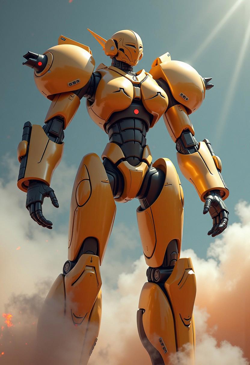 Unrealistic, transcendent images of the Robot Wars era that will soon come. 
(A large  flag  of  boob missile Detachable launcher and big cleavagr brown breast is shown to viewers.:1.8)(forcus breast nipple  missiles flying with white smoke and spraying orange sparkles:1.7)
Powered suit made entirely Detachable Fake double breasts take off body are continuous shooting enabled electromagnetically levitated by super-electromagnetic technology.
The way it looks is just like a mine.
(Floating breast missiles:1.7)(The veins in the boob area glow orange, purple and blue like a dragon's veins, scattering active missiles of concentrated and converged energy.:1.7)
The best and supreme boob missile created from the sharp technical theory that detachable boobs should be deployed on the premise that it is already a weapon.The boobs fly toward the enemy. The boob-missile rocket launcher is her ultimate weapon, a torpedo-shaped missile about 30 centimeters in diameter that shoots out from her side-open chest at the speed of sound. It is the future technology of robotics in which the cleavage opens wide, and the last hope of mankind that is concentrated in the breast by gathering the best of orparts and lost technology.