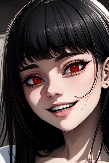 ((Masterpiece, best quality)), edgQuality,
solo,1girl,edgGesugao,sadistic smile, long hair, bangs, grin, evil smile,edgGesugao facial expression <lora:edgGesugao:1>