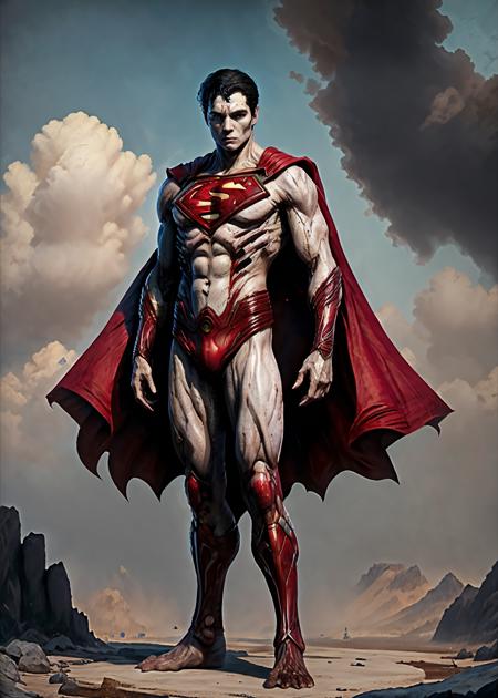 (8k, RAW photo, best quality, masterpiece:1.2),ultra realistic, masterpiece, <lora:Cthulhu_monster:0.7>, solo, white background, full body, monster, simple background, standing, superman