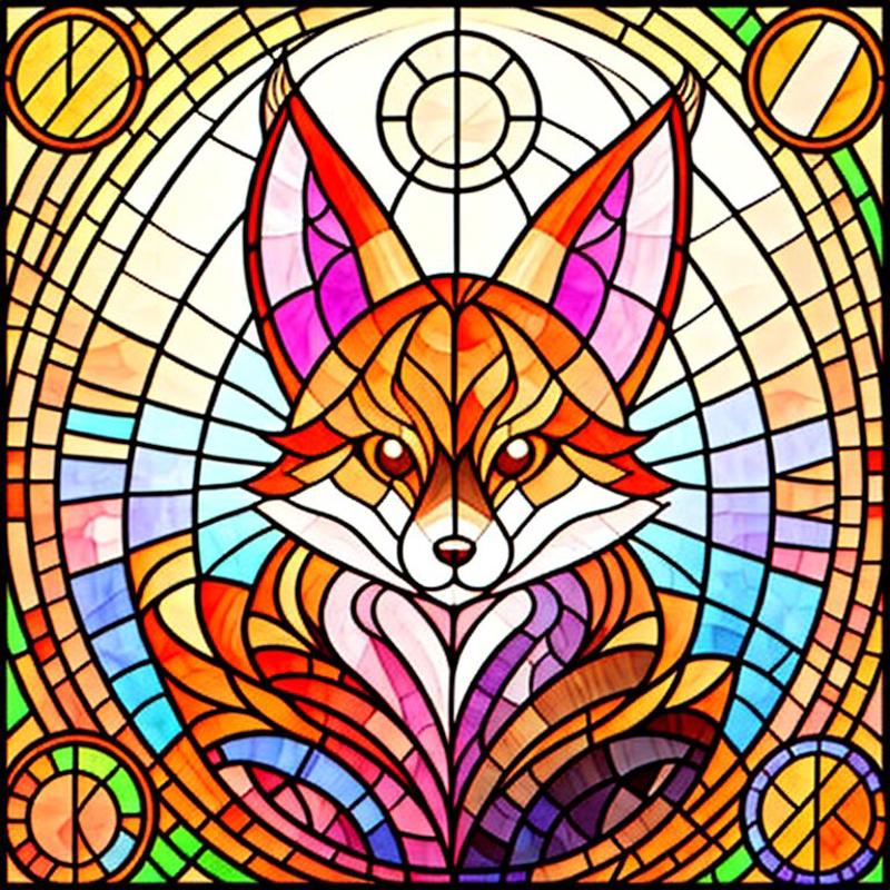 Stained glass circle image by simpledit