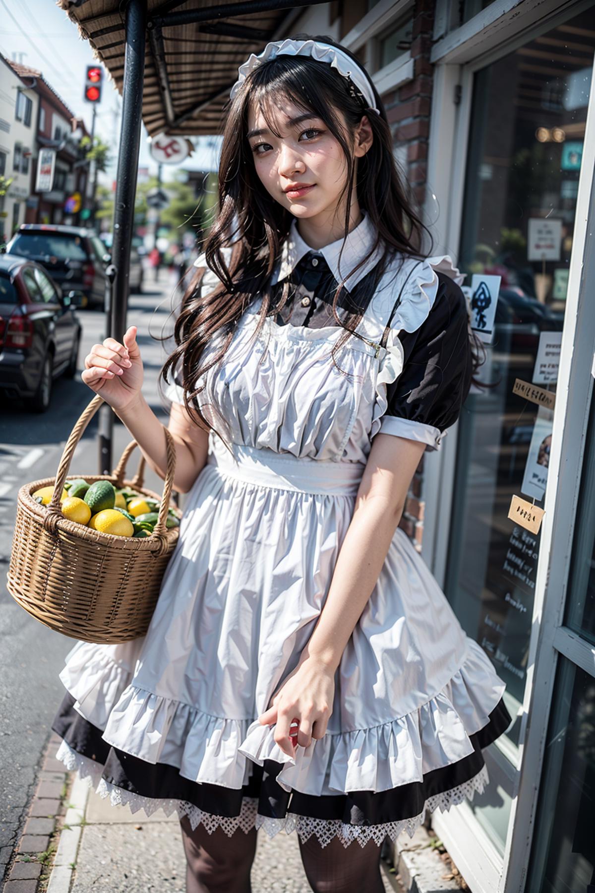 Maid costume | 女仆装 image by feetie