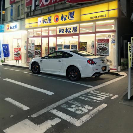 best quality, ultra-detailed, illustration,
matsuya, scenery, storefront, japan, car, road, scenery, night, shop, sign, outdoors, street, real world location, realistic, photo background, photo (medium), poster (object)
 <lora:matsuya_SD15_V2:1>