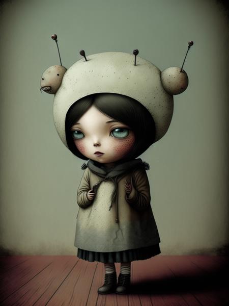 <lora:GabrielPacheco:1>a girl by Gabriel Pacheco