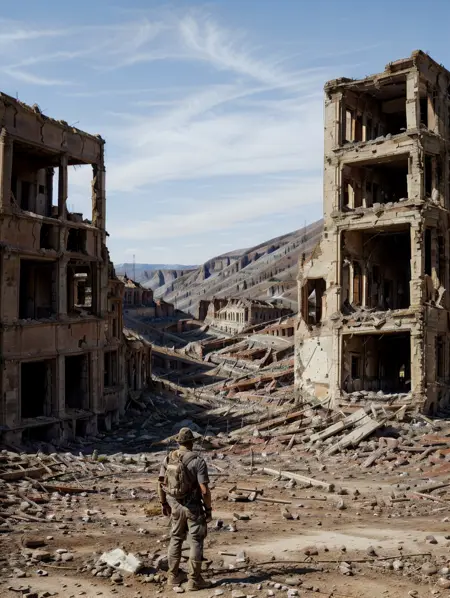 Ruined building