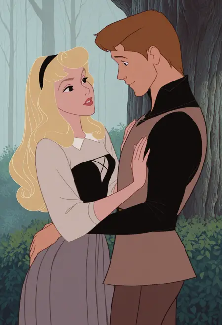 Aurora & Phillip - The Sleeping Beauty | Illus Couple | Commission