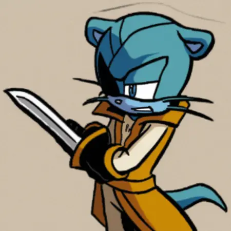 sonic captain shell breaker the otter sonic archie