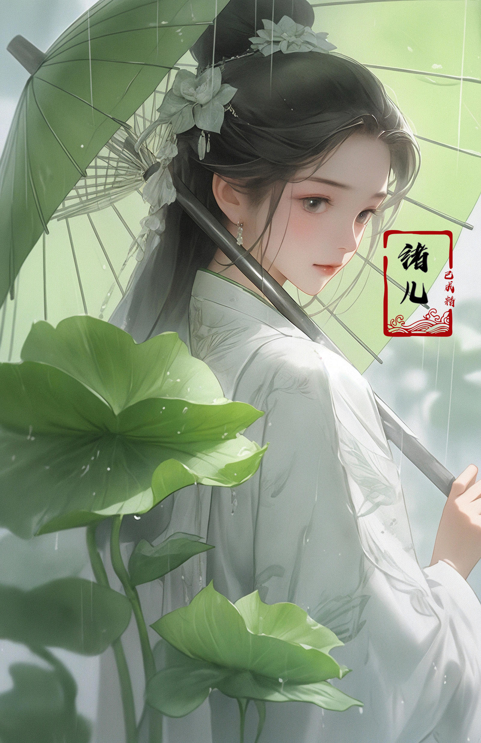 绪儿-伞中仙Fairy Under Umbrella image by XRYCJ