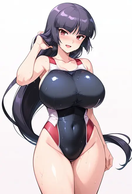 Competition Swimsuit Shinohara Katsumi Model 2 - Spocon! Sports Wear Complex [ Illustrious / Pony ]