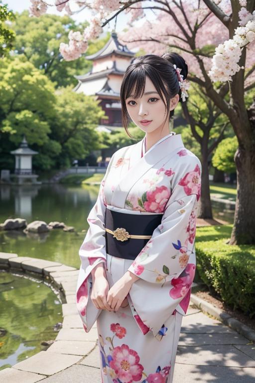 Realistic Kimono Clothes With Umbrella image by GSwan