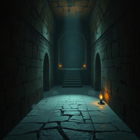 A liminal space within the Shadow Temple from The Legend of Zelda: Ocarina of Time—a place where darkness is not just an absence of light, but a presence of its own. The stone corridors stretch endlessly, their surfaces cracked and aged, barely illuminated by flickering torches that cast long, shifting shadows. The air is heavy, damp, and filled with the faint scent of decay, as if the temple itself is rotting in silence.
An eerie mist clings to the floor, moving unnaturally, as if drawn toward something unseen. The walls whisper—faint, distant sounds that might be echoes, or something else entirely. Ancient carvings, their meanings long forgotten, seem to change when looked at for too long. Endless staircases descend into darkness, their depths unfathomable, while narrow bridges stretch over voids that should not exist.
The temple is empty—yet the overwhelming feeling of being watched, followed, hunted is impossible to ignore. The further one ventures, the less real the world outside feels. The Shadow Temple is not just a place, but a void, a boundary between the living and the lost—a forgotten nightmare, waiting for those who dare to enter.