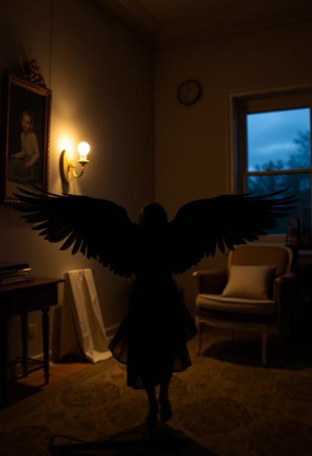 In the parlour of dusk, inception of suspense
Channeling words to trouble the quiet
Surrender into the dark spread of a wing
It's visible now how our past freedom turns to dust
Photography studio style