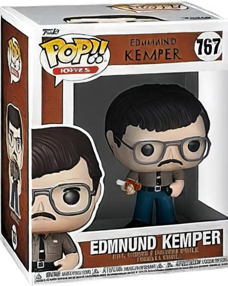 Funko Pop, Edmund Kemper , in a Funko Pop box, English text,  <lora:Funko_Pop_SDXL:1>