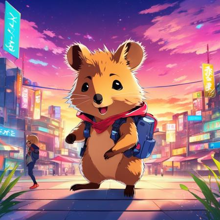 anime artwork quoknon quokka, <lora:quokka_LoCon_XL:0.9> . anime style, key visual, vibrant, studio anime,  highly detailed