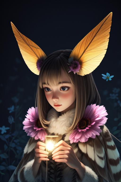 Moth girl concept image by victorc25744