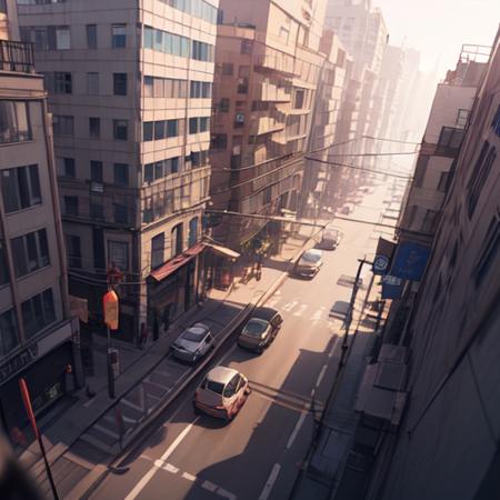 zoom up, 1girl, ray tracing, dynamic lighting, city scape